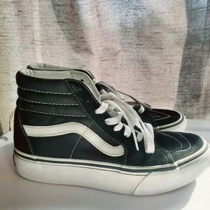 Platform Hightop Sk8 Vans - Black